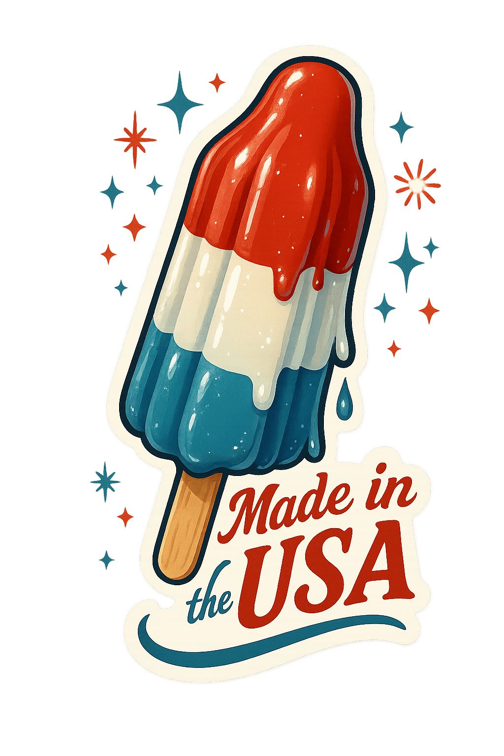 Food 04 Patriotic Popsicle Food & Drink
