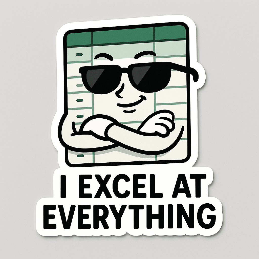 Smug Spreadsheet Office Humor