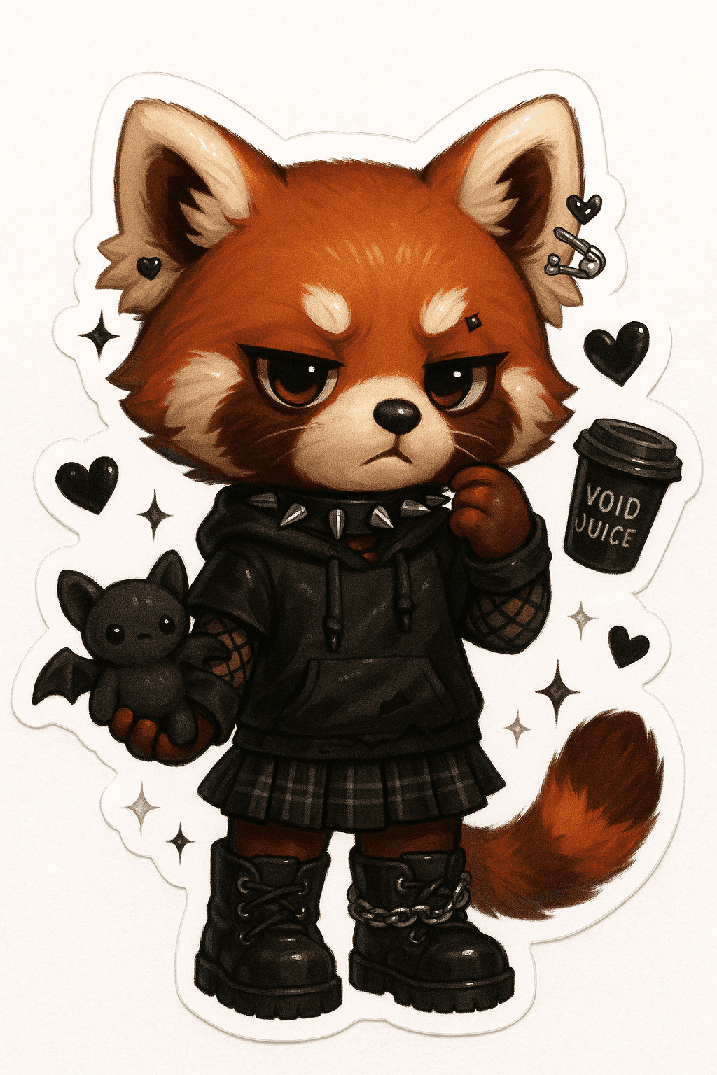 Goth Red Panda