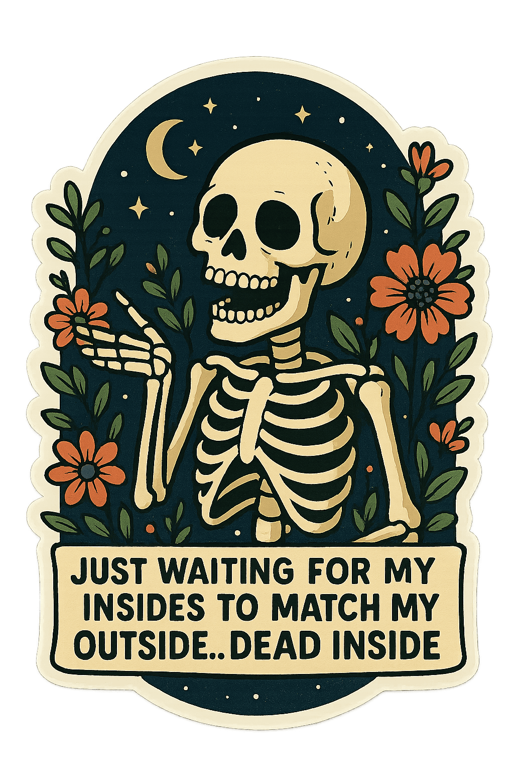 Floral Skeleton