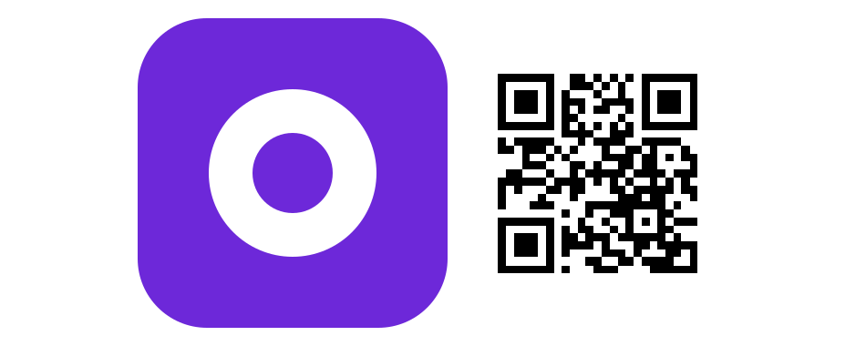 Example QR code sticker