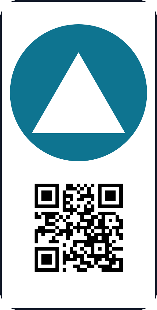 Example QR code sticker